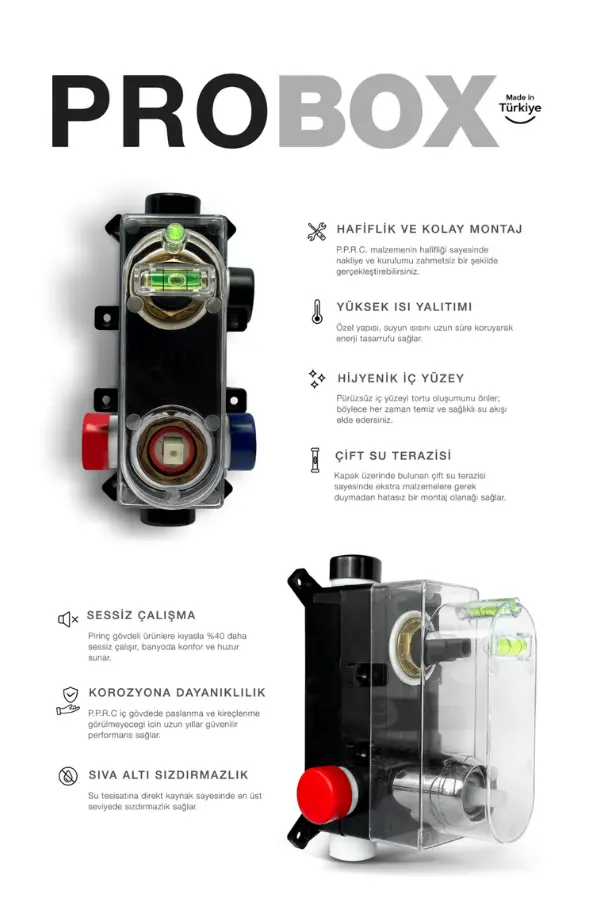 CREVO ankastre duş seti detay